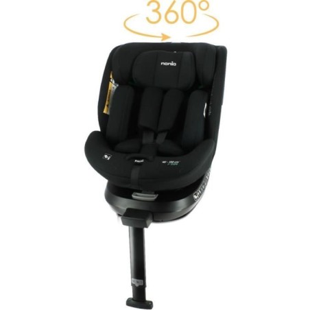 NANIA Siege auto isofix SPIRIT, Groupe 0/1/2/3, de 0 a 10 ans, 0-36 kg, 40-150 cm, R 129– Tetiere réglable - Inclinable - Piv