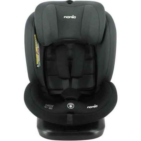NANIA Siege auto isofix DUNE, Groupe 0/1/2/3, de 0 a 10 ans, 0-36 kg, 40-150 cm, R 129 – Tetiere réglable - Inclinable - Pivo