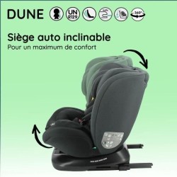 NANIA Siege auto isofix DUNE, Groupe 0/1/2/3, de 0 a 10 ans, 0-36 kg,
