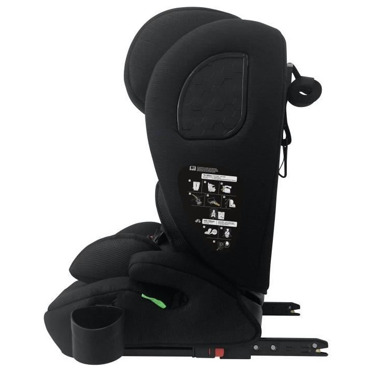 Siege auto isofix - NANIA - MILANO - Groupe 1/2/3 - I-size - Avec réducteur - Noir