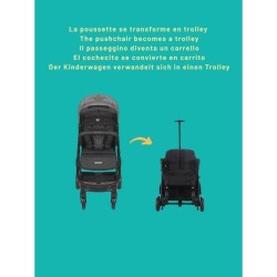 NANIA - Poussette compacte - MYLA - 4 roues - Noir
