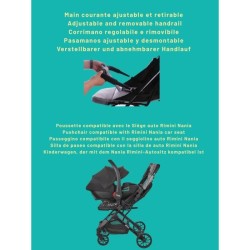 NANIA - Poussette compacte - MYLA - 4 roues - Noir
