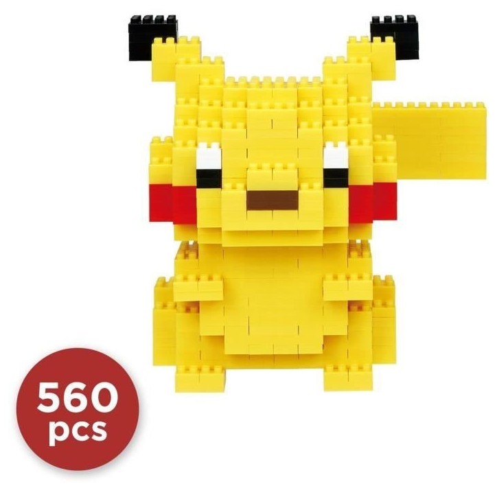 Figurine en briques - BANDAI - NANOBLOCK - Pokémon - Pikachu Deluxe Figurine en briques - BANDAI - NANOBLOCK - Pokémon - Pikachu Deluxe