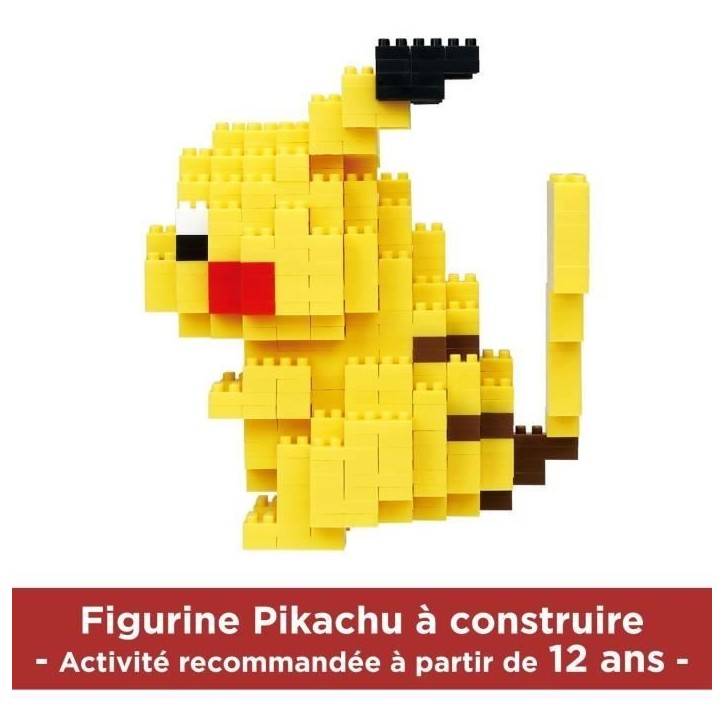 Figurine en briques - BANDAI - NANOBLOCK - Pokémon - Pikachu Deluxe Figurine en briques - BANDAI - NANOBLOCK - Pokémon - Pikachu Deluxe