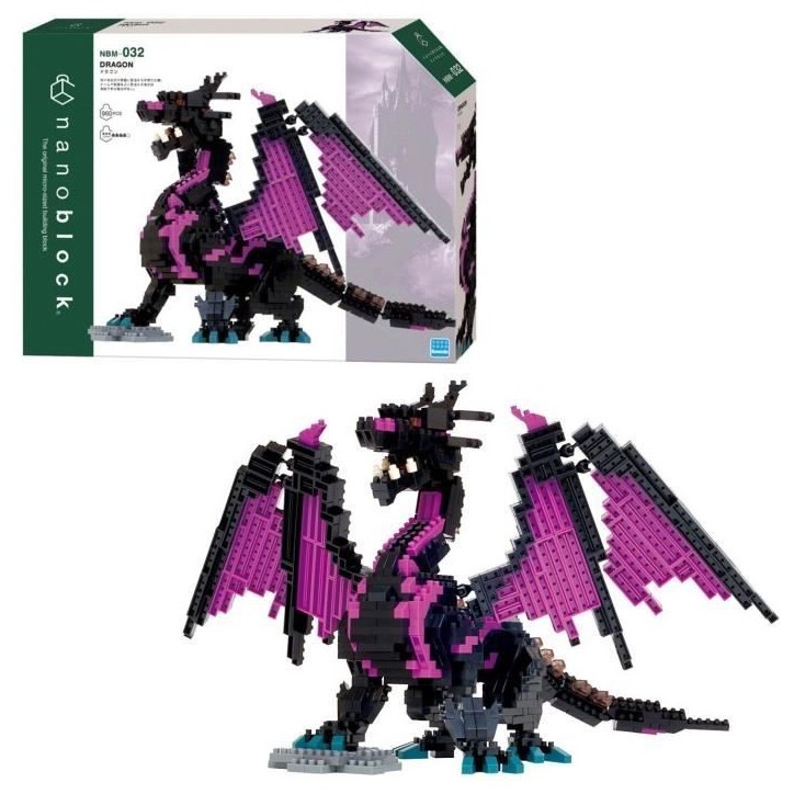 Figurine en briques - BANDAI - NANOBLOCK - Dragon Deluxe - 960 pcs Figurine en briques - BANDAI - NANOBLOCK - Dragon Deluxe - 960 pcs