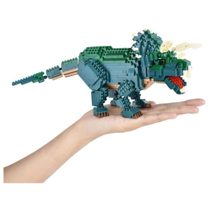 Figurine en briques - BANDAI - NANOBLOCK - Triceratops Deluxe - 930 pcs