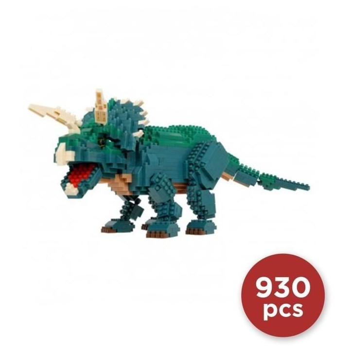 Figurine en briques - BANDAI - NANOBLOCK - Triceratops Deluxe - 930 pcs