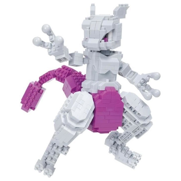 Figurine en briques - BANDAI - NANOBLOCK - Pokémon - Mewtwo