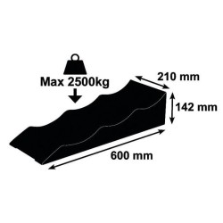 Cales pour camping-car - OPTIMA - 3 niveaux 4 / 7 /10 cm - 2500 Kg max