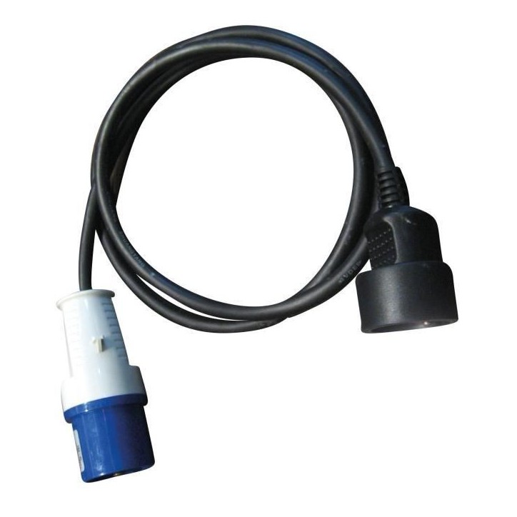 Adaptateur - Prise mâle CEE P17 vers fiche femelle type Schuko - 220 V - 16 A - 40 cm Adaptateur - Prise mâle CEE P17 vers fiche femelle type Schuko - 220 V - 16 A - 40 cm