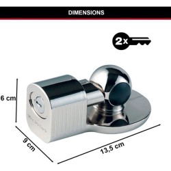 Antivol d'attelage universel - MASTER LOCK - 377EURDAT - Serrure a cl