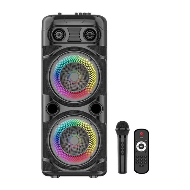 Enceinte Karaoké lumineuse - INOVALLEY - KA123-XXL - Bluetooth V5.0 - Enceinte Karaoké lumineuse - INOVALLEY - KA123-XXL - Bluetooth V5.0 -