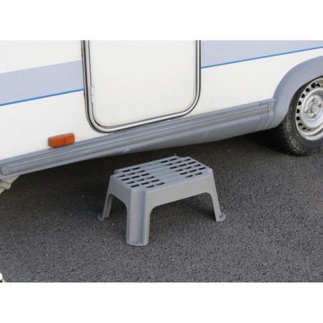 Marchepieds fixe - OPTIMA - Polypropyleme renforcé - Surface antidérapante - 150 kg max - 420 x 240 x 280 mm
