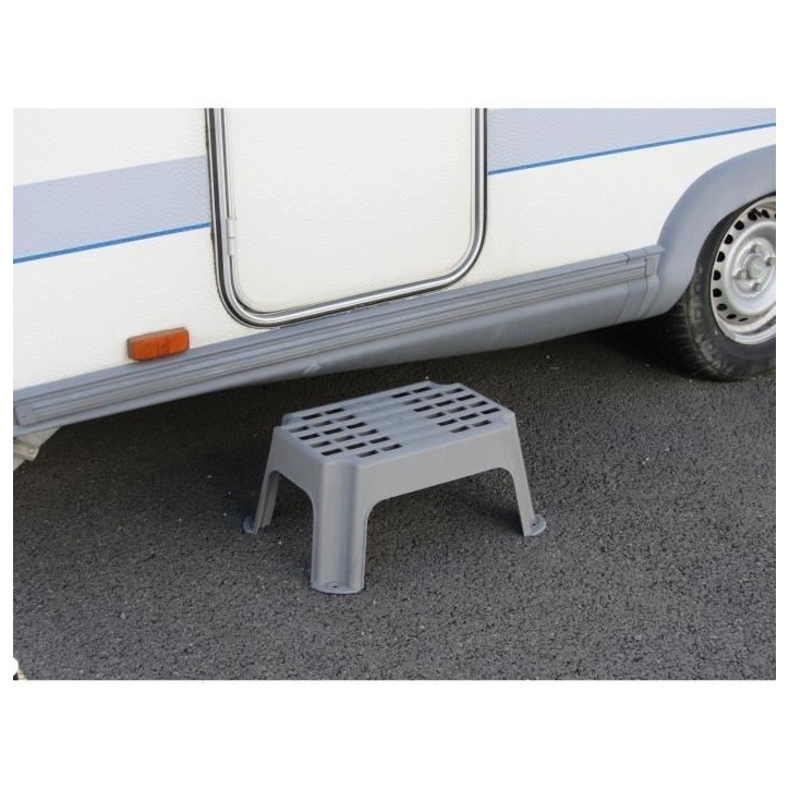 Marchepieds fixe - OPTIMA - Polypropyleme renforcé - Surface antidérapante - 150 kg max - 420 x 240 x 280 mm