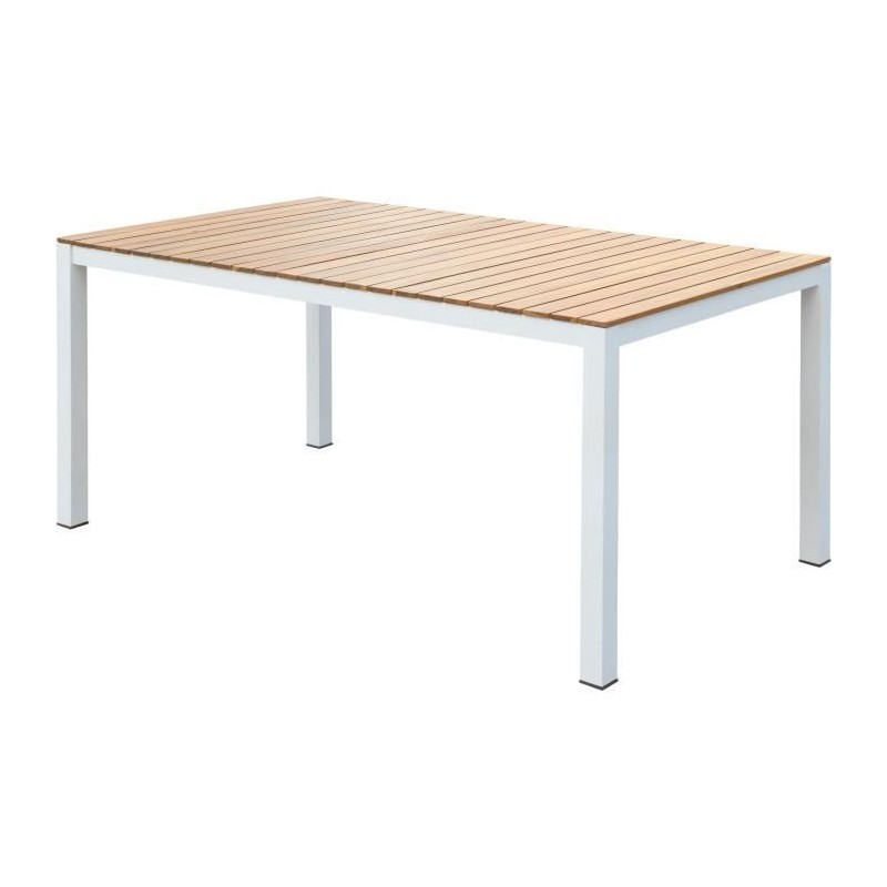 Table de jardin rectangulaire en bois d'Acacia - 6 personnes - l160 x