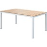 Table de jardin rectangulaire en bois d'Acacia - 6 personnes - l160 x