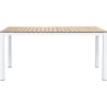 Table de jardin rectangulaire en bois d'Acacia - 6 personnes - l160 x