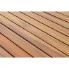 Table de jardin rectangulaire en bois d'Acacia - 6 personnes - l160 x