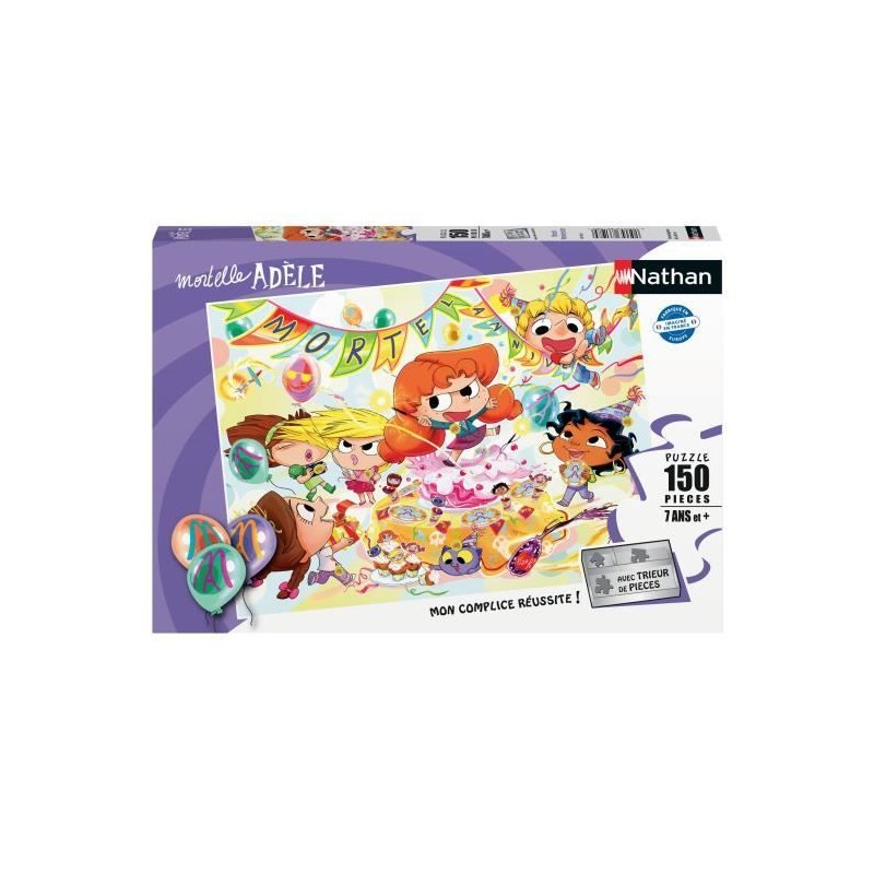 Puzzle Nathan Mortel Anniversaire Mortelle Adele - NATHAN - 150 pieces