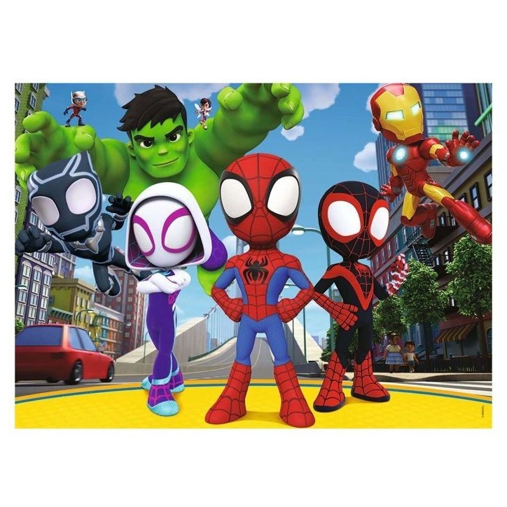 Puzzle Spidey et ses amis 45 pieces - Dessins animés et BD - NATHAN - A partir de 5 ans Puzzle Spidey et ses amis 45 pieces - Dessins animés et BD - NATHAN - A partir de 5 ans