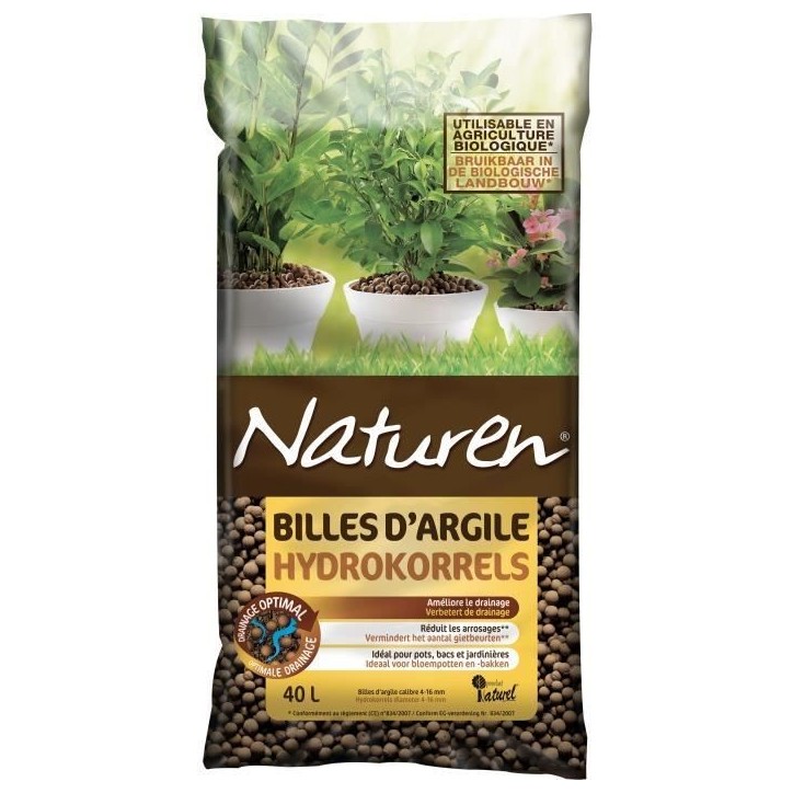 NATUREN Billes d'Argile - 40L NATUREN Billes d'Argile - 40L