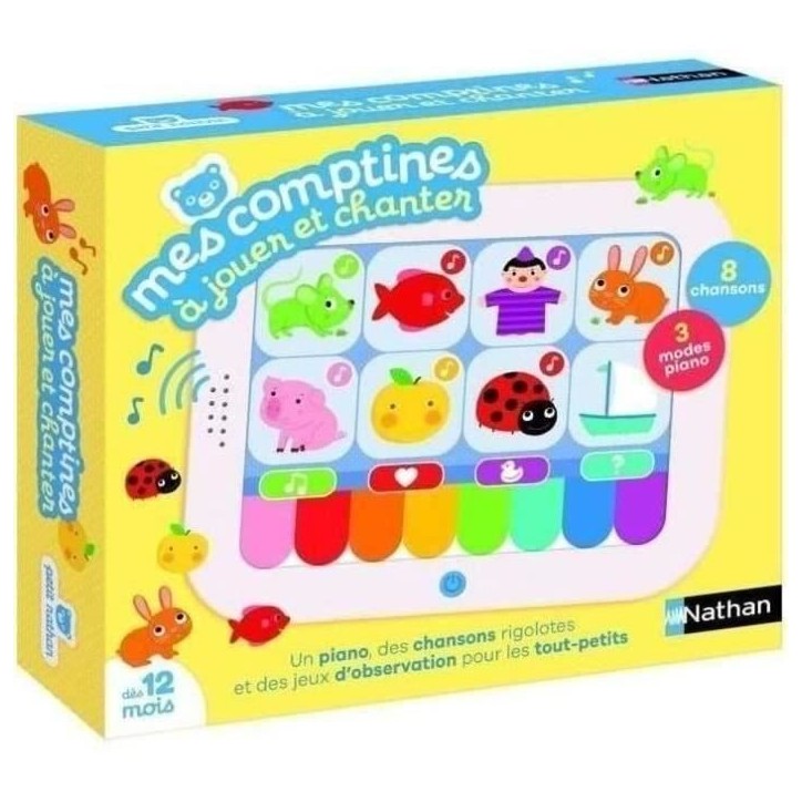 Mes comptines a jouer et a chanter - Jeu interactif - NATHAN - Découvrez et chantez 8 comptines ! Mes comptines a jouer et a chanter - Jeu interactif - NATHAN - Découvrez et chantez 8 comptines !