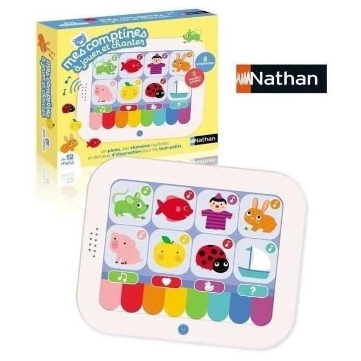 Mes comptines a jouer et a chanter - Jeu interactif - NATHAN - Découvrez et chantez 8 comptines ! Mes comptines a jouer et a chanter - Jeu interactif - NATHAN - Découvrez et chantez 8 comptines !