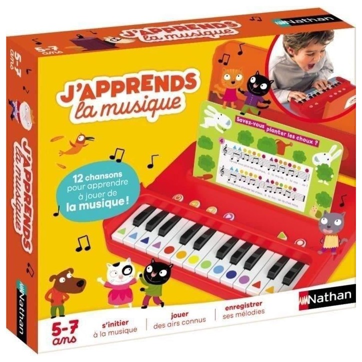 J'APPRENDS LA MUSIQUE 2024 - Jeu musical - NATHAN - Initiez-vous a la musique sans solfege ! J'APPRENDS LA MUSIQUE 2024 - Jeu musical - NATHAN - Initiez-vous a la musique sans solfege !
