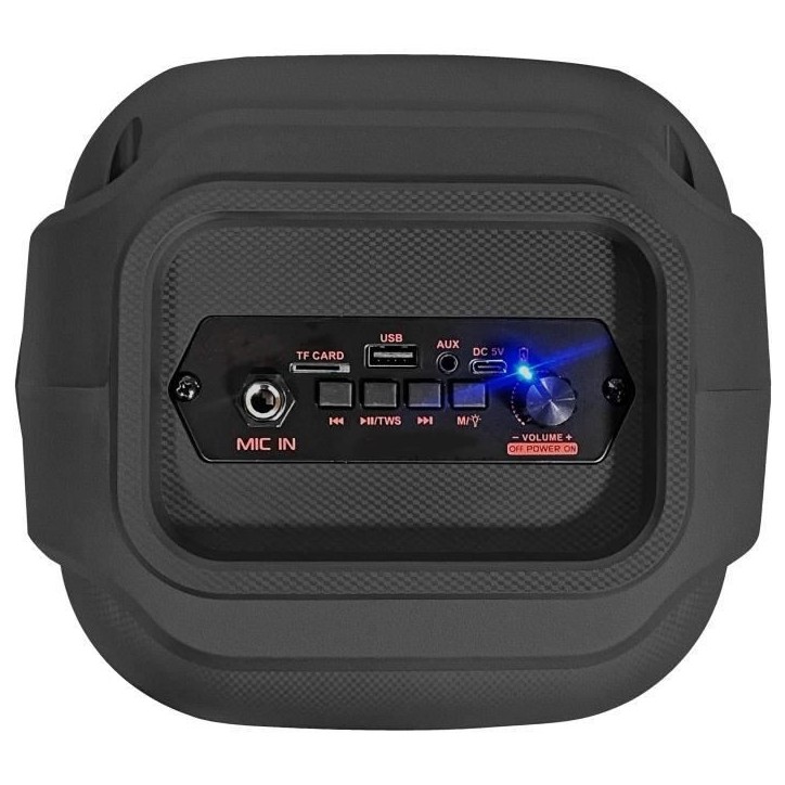 Enceinte Karaoké lumineuse - INOVALLEY - KA22-BTH - Bluetooth V5.0 - 49 cm - 500 W - Noir Enceinte Karaoké lumineuse - INOVALLEY - KA22-BTH - Bluetooth V5.0 - 49 cm - 500 W - Noir
