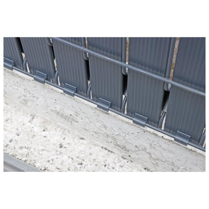 Kit lamelles brise-vue - NATURE - Pour panneau de clôture rigide - Occultant 4/5 - 1,225 x 2,50 m - Anthracite Kit lamelles brise-vue - NATURE - Pour panneau de clôture rigide - Occultant 4/5 - 1,225 x 2,50 m - Anthracite