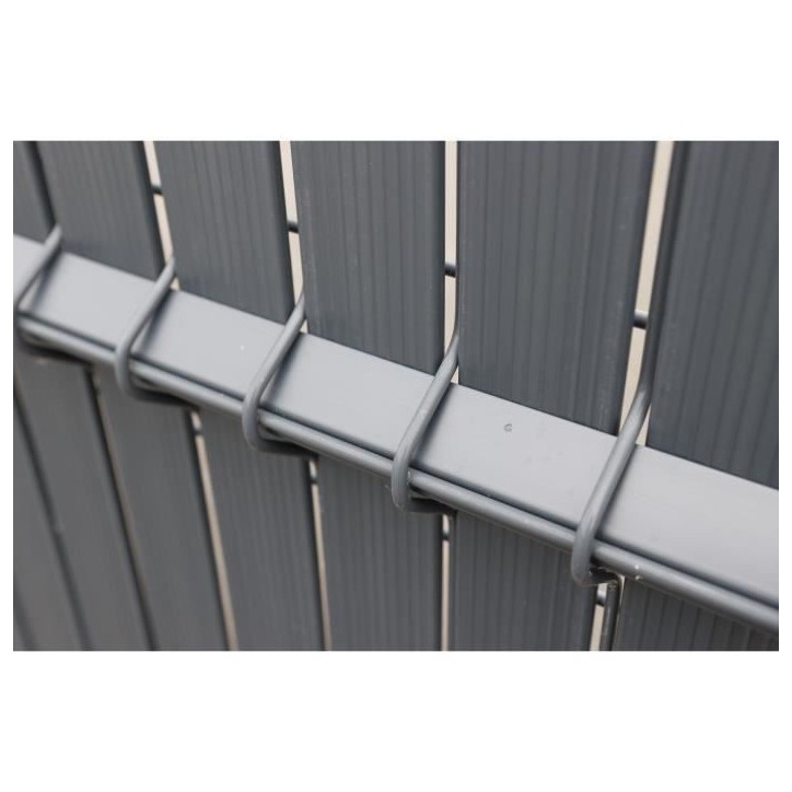 Kit lamelles brise-vue - NATURE - Pour panneau de clôture rigide - Occultant 4/5 - 1,225 x 2,50 m - Anthracite Kit lamelles brise-vue - NATURE - Pour panneau de clôture rigide - Occultant 4/5 - 1,225 x 2,50 m - Anthracite