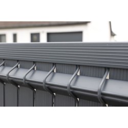 Kit lamelles brise-vue - NATURE - Pour panneau de clôture rigide - Oc