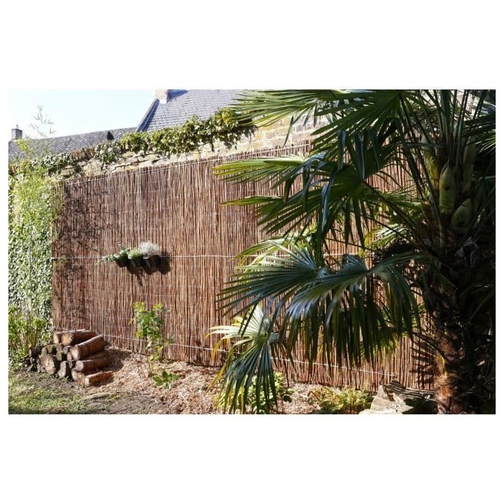 Canisse fagot d'osier fin - NATURE - 1 x 3 m - Occultant 4/5 Canisse fagot d'osier fin - NATURE - 1 x 3 m - Occultant 4/5