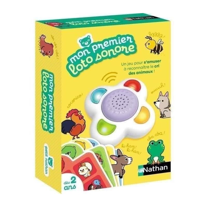 MON PREMIER LOTO SONORE - Jeu éducatif - NATHAN - Identifiez les sons