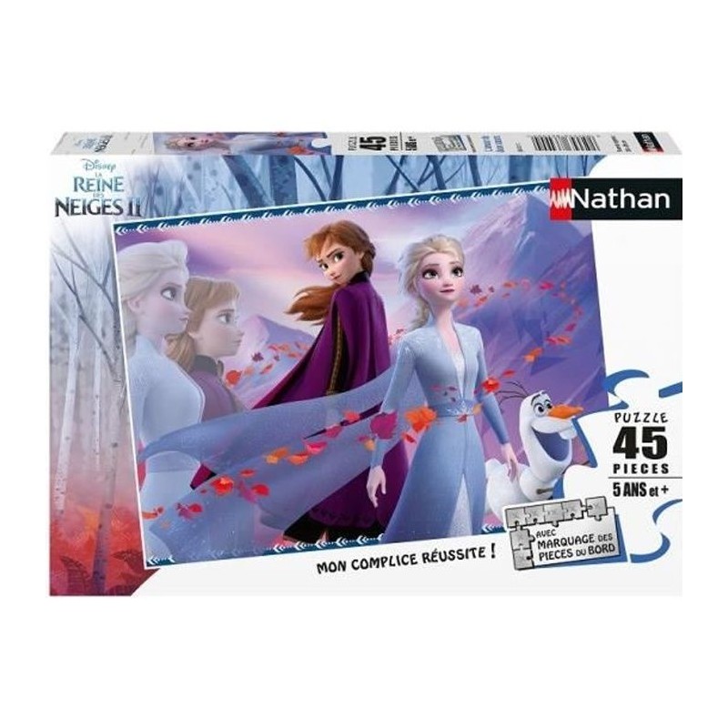 Puzzle La Reine des Neiges 2 - Nathan - 45 pieces - Amour de deux soeu Puzzle La Reine des Neiges 2 - Nathan - 45 pieces - Amour de deux soeu