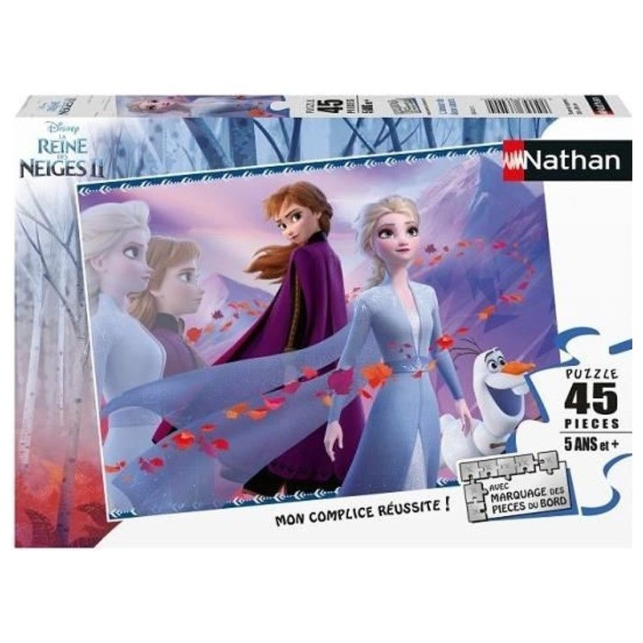 Puzzle La Reine des Neiges 2 - Nathan - 45 pieces - Amour de deux soeurs