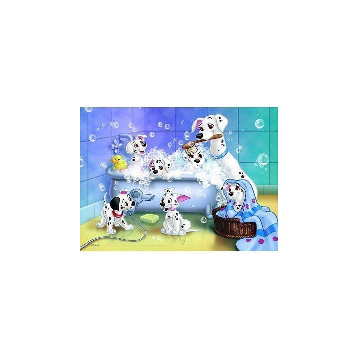 Puzzle 60 p - NATHAN - Les 101 Dalmatiens - Blanc - Disney - Scene de vie Puzzle 60 p - NATHAN - Les 101 Dalmatiens - Blanc - Disney - Scene de vie