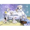 Puzzle 60 p - NATHAN - Les 101 Dalmatiens - Blanc - Disney - Scene de