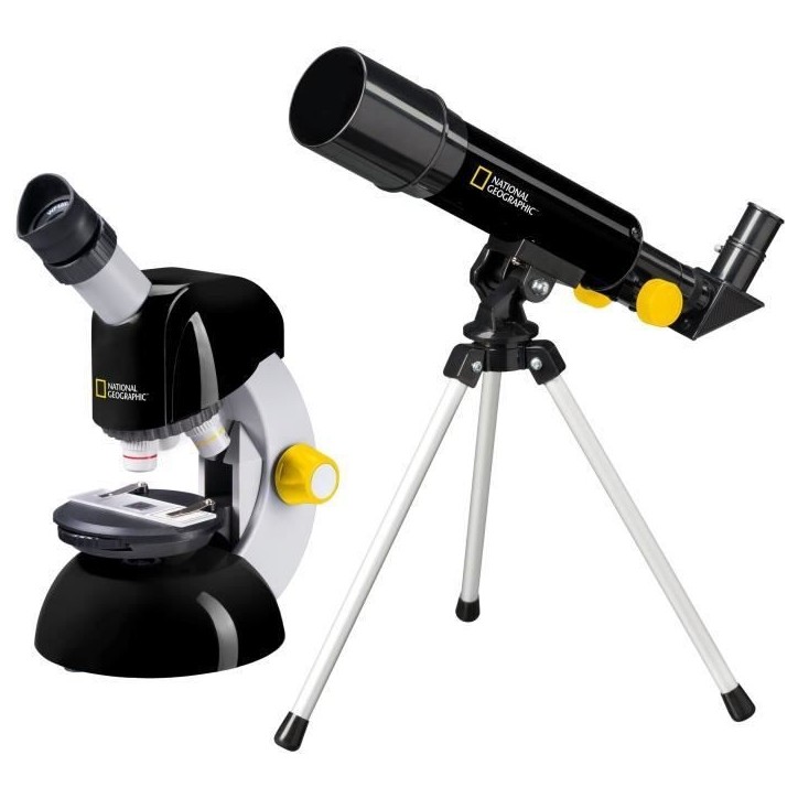 Kit télescope + microscope enfant - National Geographic