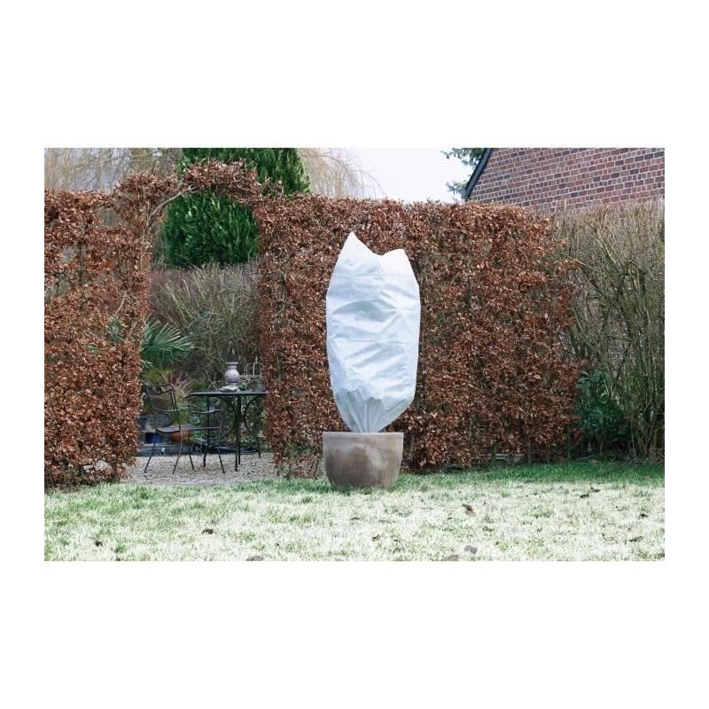 NATURE Lot de 3 housse d'hivernage 50 g/m² - Ø 50 cm x 1 m - Blanc