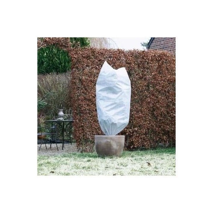 NATURE Lot de 3 housse d'hivernage 50 g/m² - Ø 50 cm x 1 m - Blanc