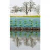 Toile de paillage paysages verte, 1 x 10 m, traité anti UV, 100 g/m²