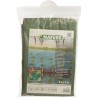 Toile de paillage paysages verte 2 x 5 m, traité anti UV, 100 g/m² -