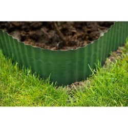 Bordure de gazon - NATURE - H20cm x L9m - Polyéthylene - Flexible et