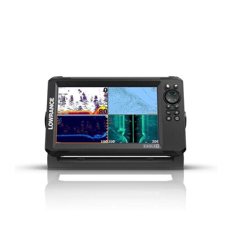 Combiné GPS sondeur - LOWRANCE - Eagle 9 - Sonde TripleShot HD - Écr