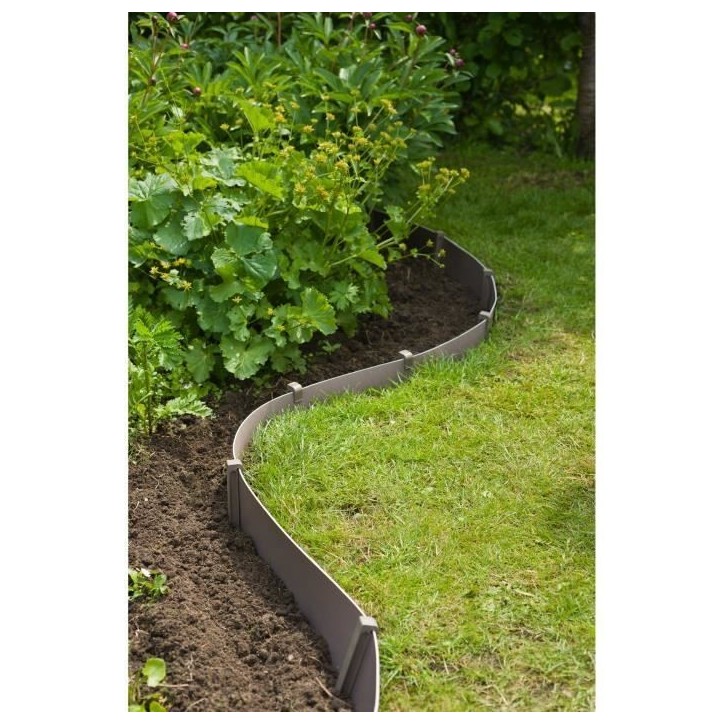 Bordure de jardin - NATURE - H15 cm x 10 m - Polyéthylene recyclé - Terre cuite Bordure de jardin - NATURE - H15 cm x 10 m - Polyéthylene recyclé - Terre cuite