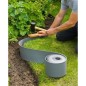 Bordure de jardin en polypropylene NATURE - Epaisseur 3 mm - H 15 cm x 10 m - Gris