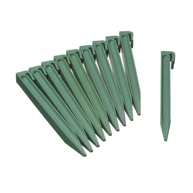 Ancres pour bordure en polyéthylene recyclé - NATURE - H26,7 x 1,9 x