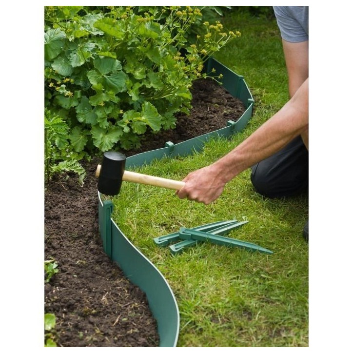 Ancres pour bordure en polyéthylene recyclé - NATURE - H26,7 x 1,9 x 1,8 cm - Vert Ancres pour bordure en polyéthylene recyclé - NATURE - H26,7 x 1,9 x 1,8 cm - Vert