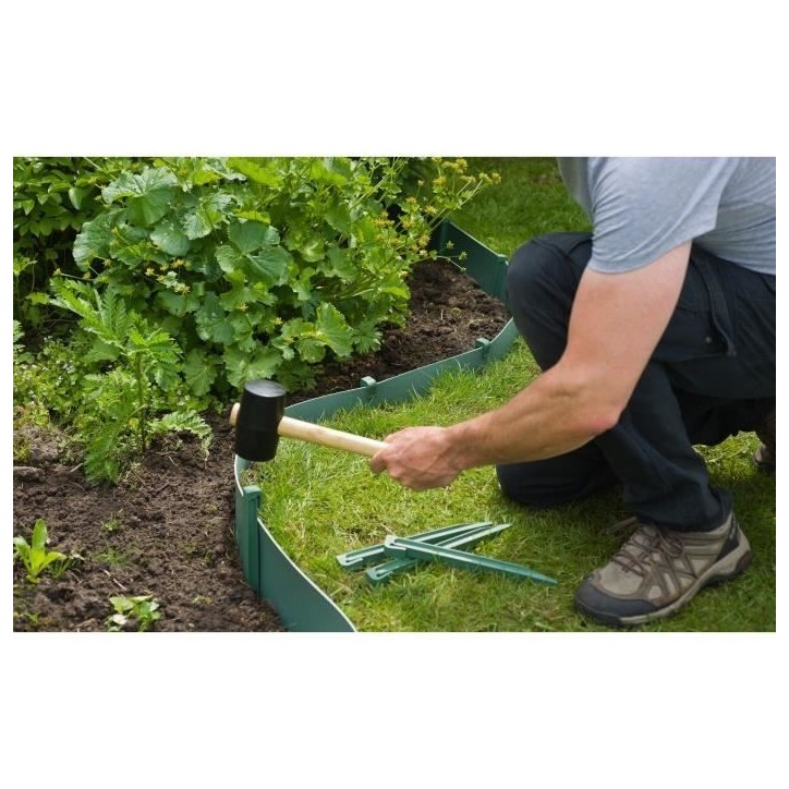Ancres pour bordure en polyéthylene recyclé - NATURE - H26,7 x 1,9 x 1,8 cm - Vert Ancres pour bordure en polyéthylene recyclé - NATURE - H26,7 x 1,9 x 1,8 cm - Vert